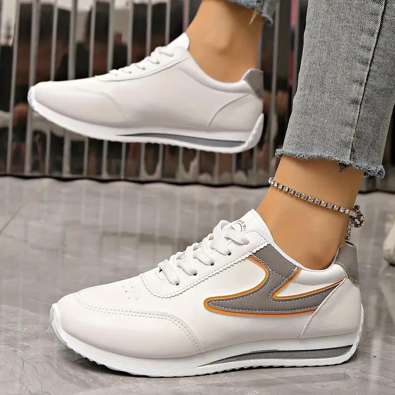 Fashion Women's Non-slip Round  Outdoor Light Sport Shoes 2024 Spring New Running Sho Lightweight Comfortable Fashion Casual Sneakers