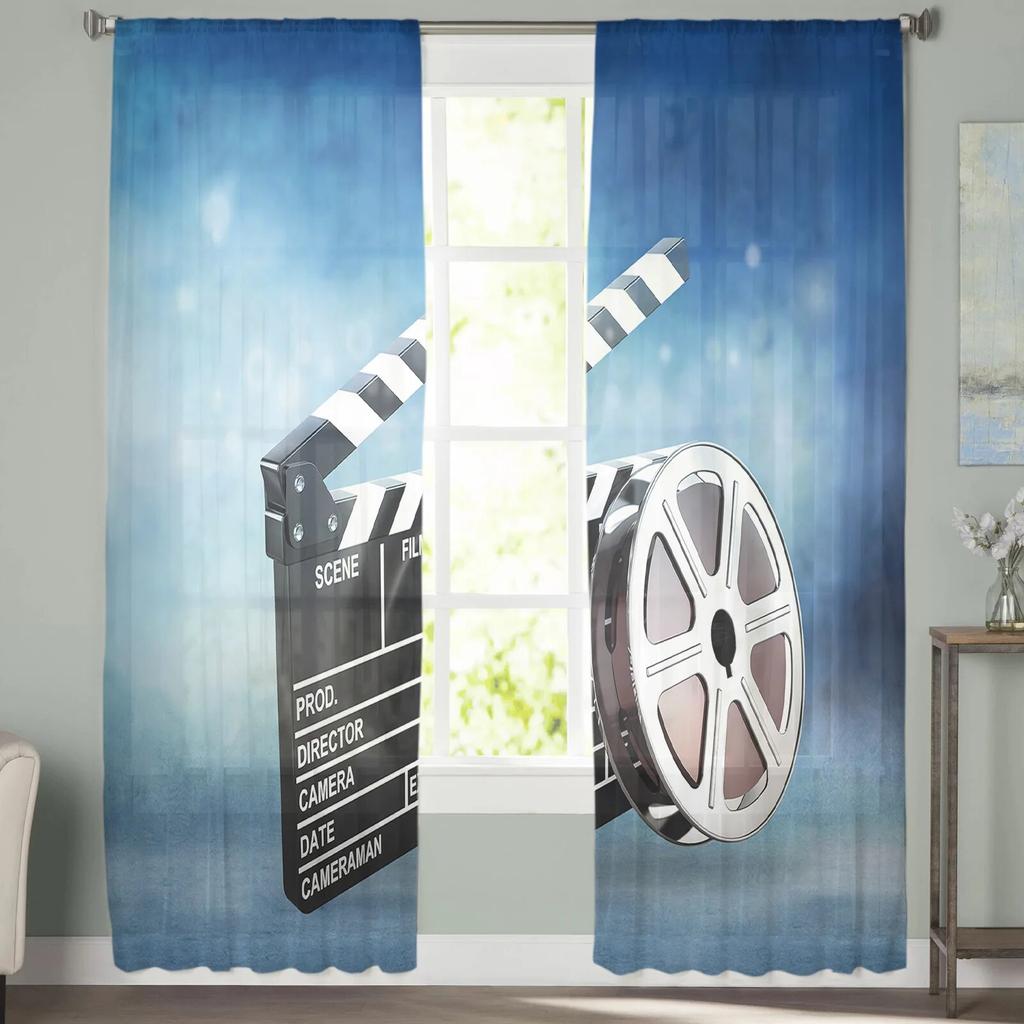 Zasłona filmowa do salonu Home Decor tiulowa zasłona z woalu do okna sypialni w kuchni