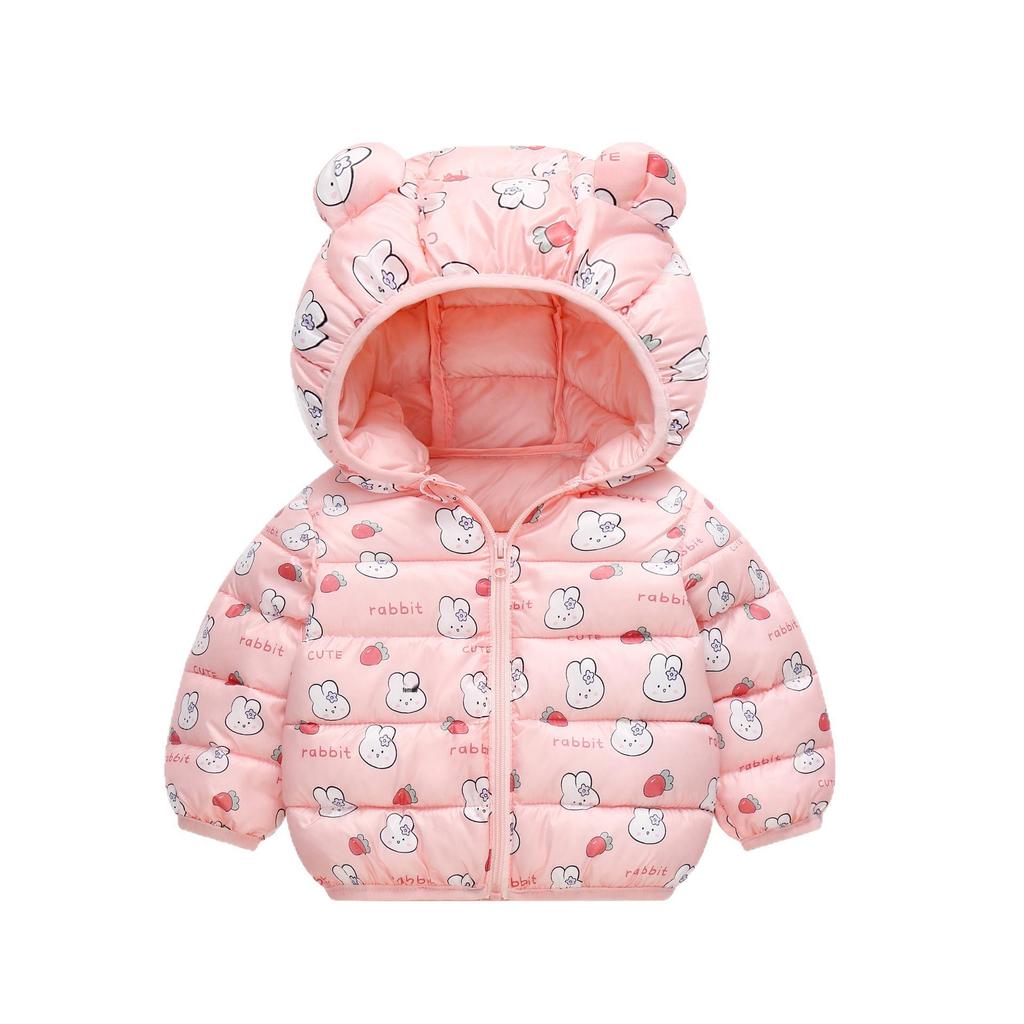 Kinder Cartoon Daunen Baumwolljacke für Herbst & Winter - Leichte Jungen & Mädchen Klein/Mittel Mäntel