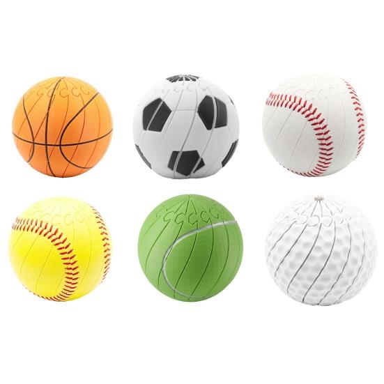 3D Printed Twisting Sports Ball, Stress Relief Slippery Football Baseball Tennis Golf Basketball Toy, Articulated Spiral Rotating Fidget Ball Desk Toy