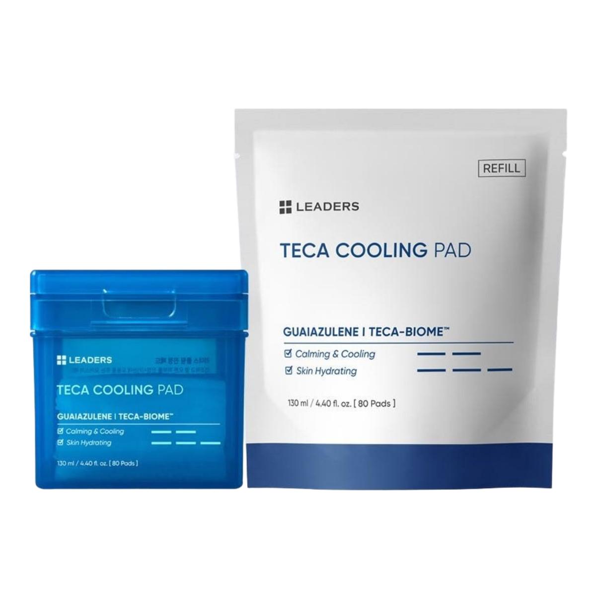 LEADERS Cooling Soothing Pad Duo Set Refreshing Hydrating 130ml (160 Pads Total)