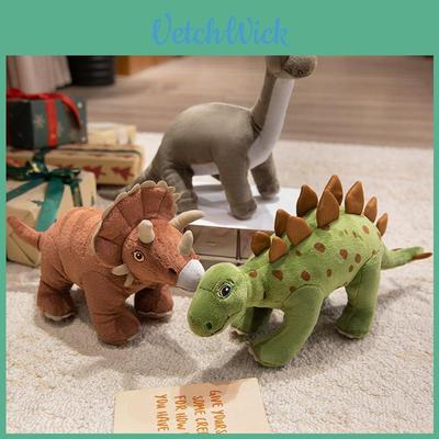 Dinosaur Park Plush Toy Triceratops Tyrannosaurus Rex With Soft Short Pile For Kid Gift