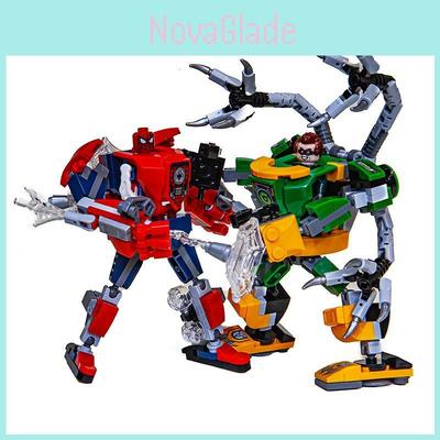 Divertido y Ecológico Dr. Spider-Man. Bloques de Construcción de Pulpo Transformers Mecha Wars Para Niños