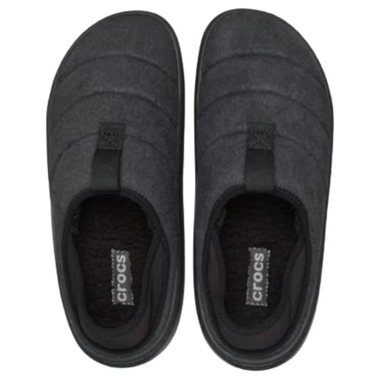 Crocs Classic Vegan Suede Moc Shoes Black Unisex 212097-001
