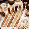 1roll Retro Island and Paper Tape Ticket Tearable Hand Account Decoration DIY Free Collage Material Stickers