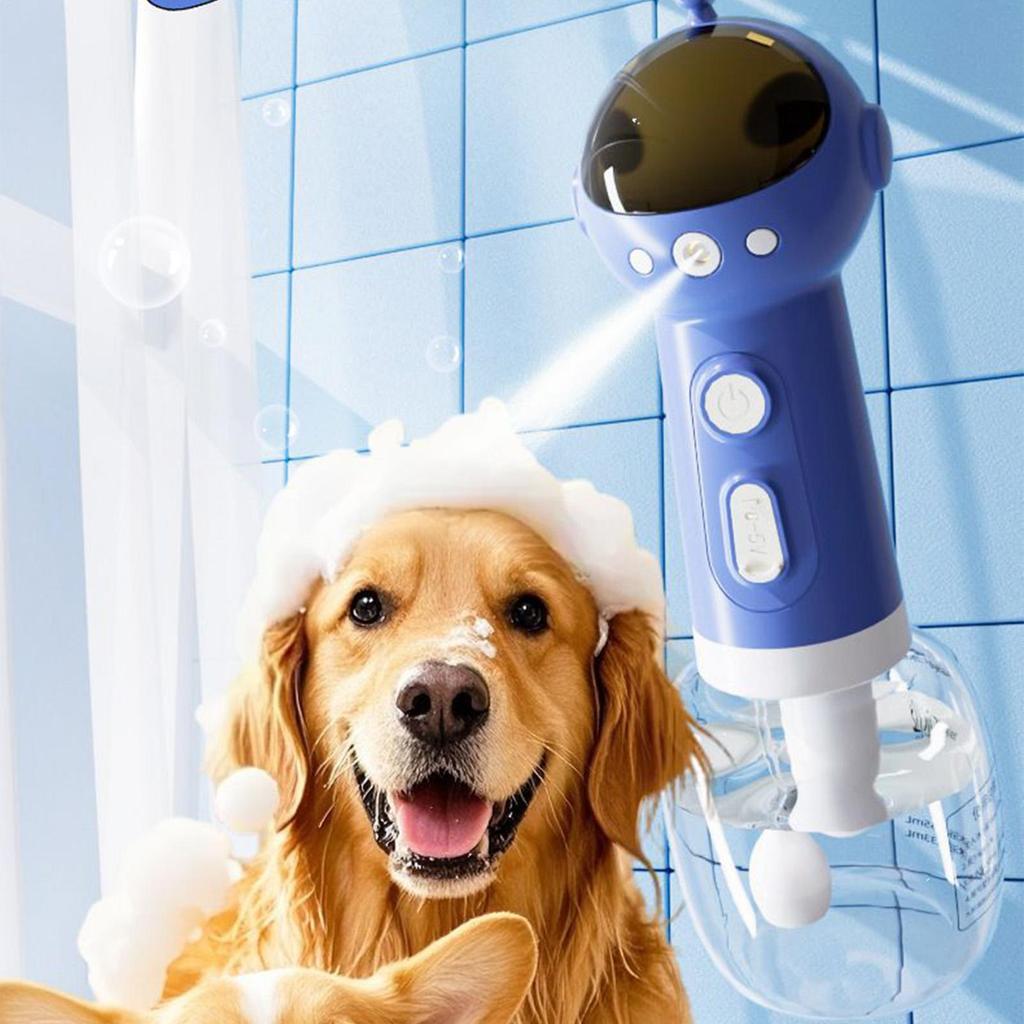 Dog Shampoo Sprayer Pet Bath Brush With Soap Dispenser Compact Foamer Spray Bottles Supplies For Grooming Cat Home Outdoor