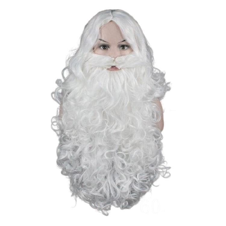 White Santa Beard and Wig Set Christmas Clause Cosplay Costume Accessories