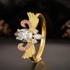 Luxury Niche Fashion Creative Versatile Angel Wing Ring, Love Angel Hot-selling Jewelry Wing Ring