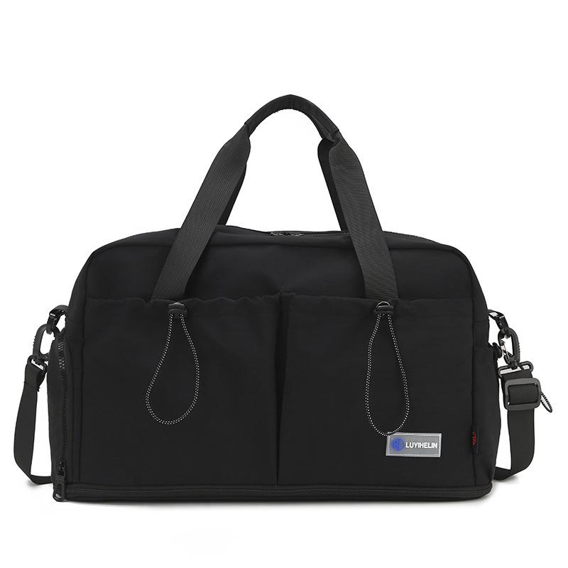 Dry and wet separation fitness bag, male and female couples short business trip travel bag, expandable simple casual storage duffel bag