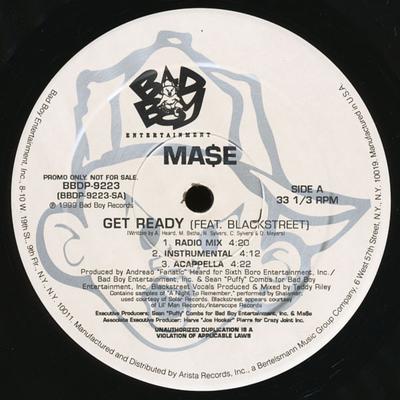 12inch Record MASE, BLACKSTREET - Get Ready BBDP9223PROMO Bad Boy Enterta 1999 US Rap & Hip-Hop/R&B Used
