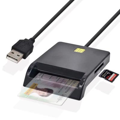 USB SIM Smart Card Reader For Bank Card IC/ID EMV TF MMC Cardreaders USB-CCID ISO 7816 for Windows 7