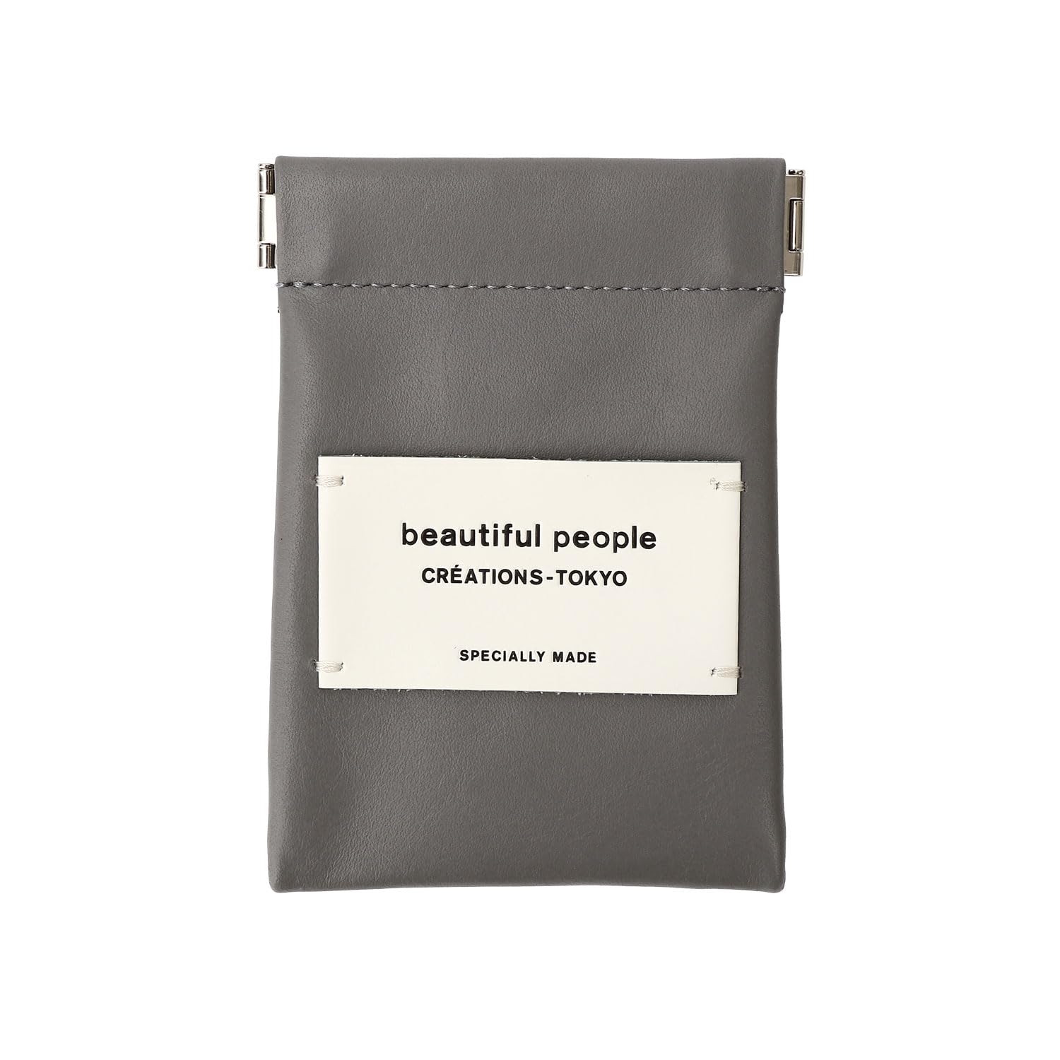 

Beautiful People Limited Edition Leather Coin Small Accessory Leather Small Case [beautiful people] Case, Case, (gray)