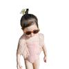 Girls' One-Piece Quick-Dry Swimsuit with Tulle Skirt - Princess Fairy Style for Toddlers and Children