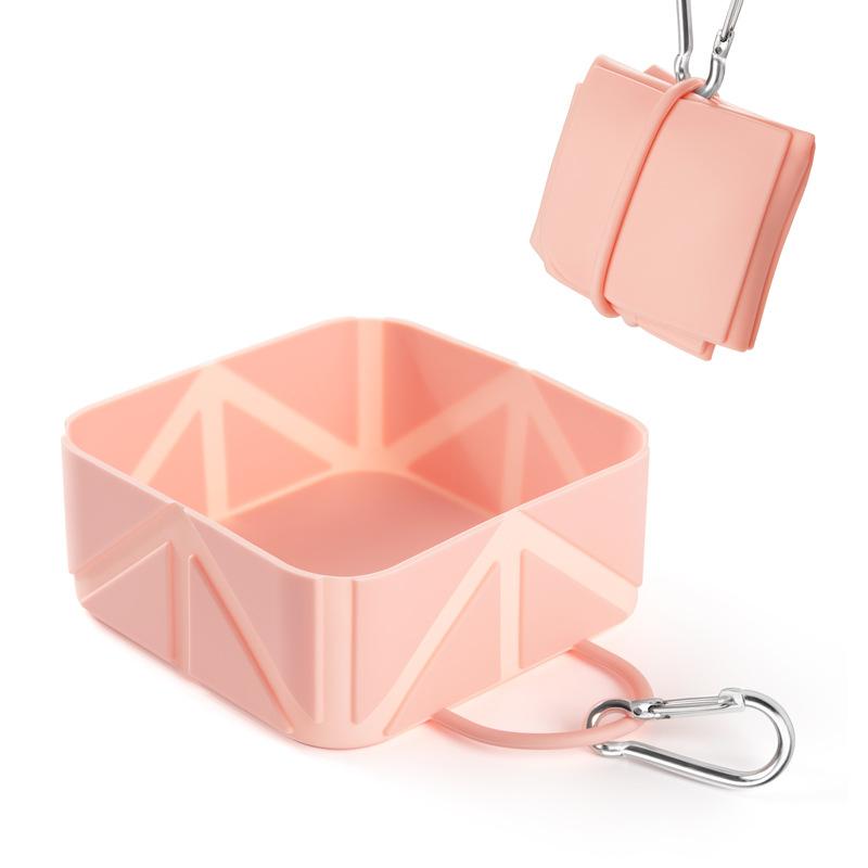 Folding Bowl Pet Out Silicone Portable Outdoor Drinking Water Dog Basin Cat Bowl Camping Bowl