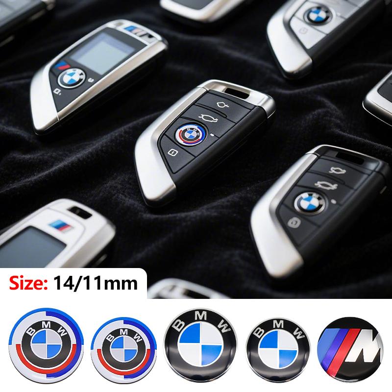 11mm 14mm Znak na dálkovém ovladači klíče od auta Pro BMW E46 E90 F10 Samolepka Logo Náhradní F30 G20 X1 X3 X5 M Performance 50. výročí