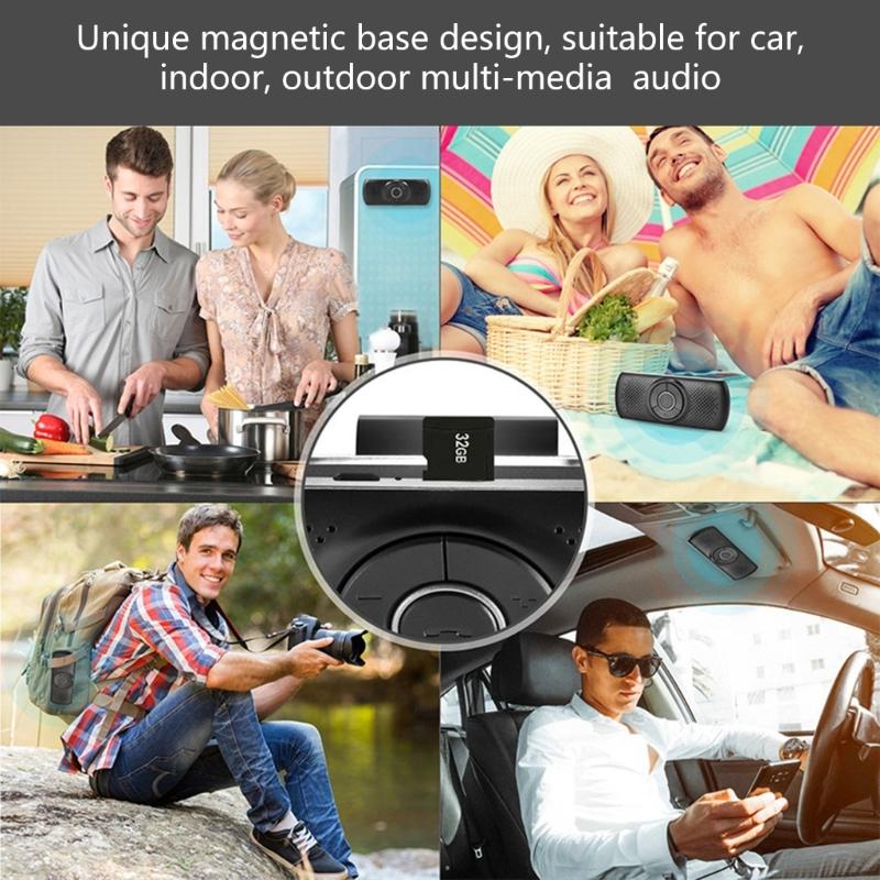 Easy Carry  Sun Visors bluetooth-compatible Car Speaker Voice Command Car Gadget ABS Perfect for Drivers Seeking Convenience & styles 