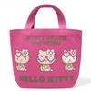 M's Trade Sanrio Mini Tote Bag, Hello Kitty, Suntan Kitty, Kitty Summer Lunch Bag, Tote Bag, Walking Bag, Suntan Kitty (Pink)