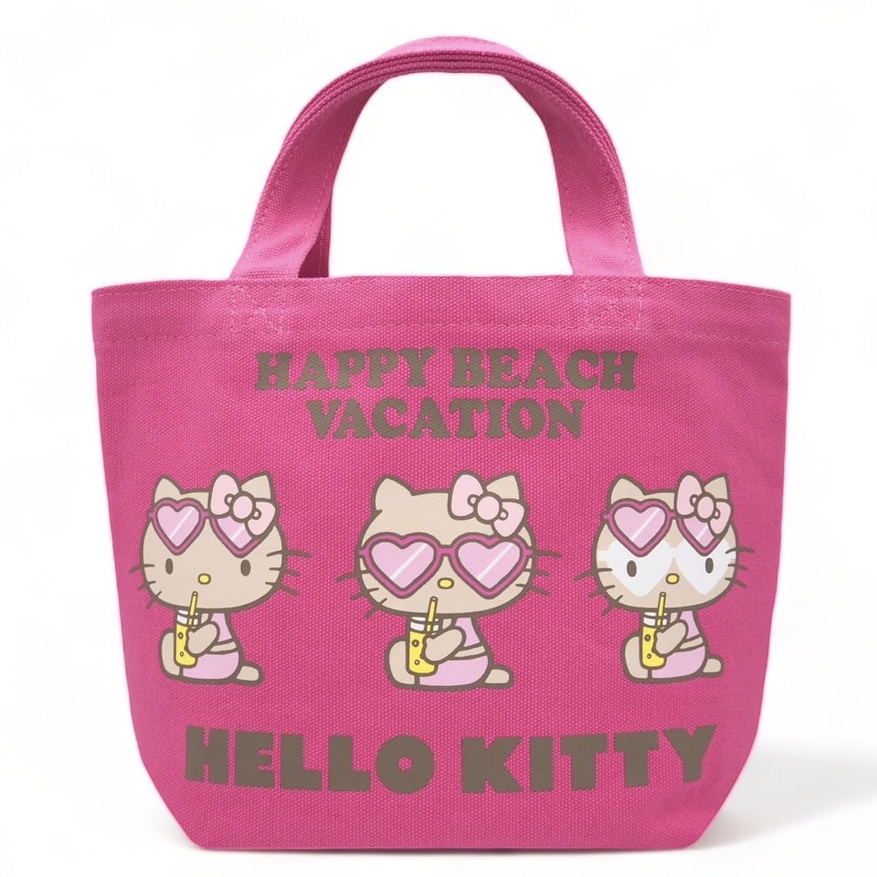 Мини-сумка-тоут Sanrio M s Trade, Hello Kitty, Suntan Kitty, Летняя сумка для ланча Kitty, Сумка-тоут, Сумка для прогулок, Suntan Kitty (розовый)