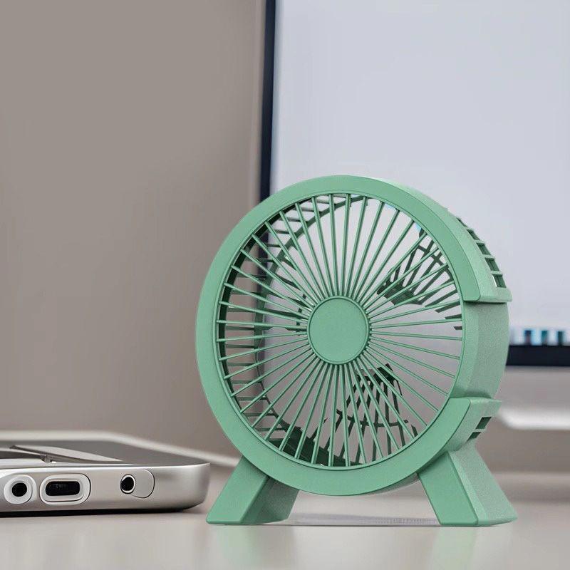 USB-Powered Silent Mini Desktop Fan for Dorms and Offices