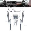 For KIA Seltos KX3 2024 - Car Interior Center Console Transparent TPU Protective Film Anti Scratch Repair Sticker
