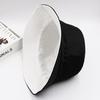 Women's Double-Sided Smiley Face Bucket Hat - Sun Protection, Korean Style, Embroidered, Large Brim
