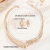 Women's Exaggerated Moon Necklace and Earrings Set