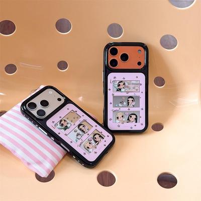 Small Jade Cartoon Mirror iPhone 14/13/ProMax Case | Anti-Fall Full Coverage
