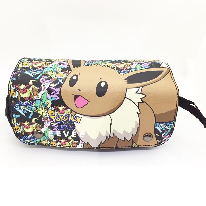 Large Capacity Pokémon Pencil Case for Students - Cartoon Anime Design
