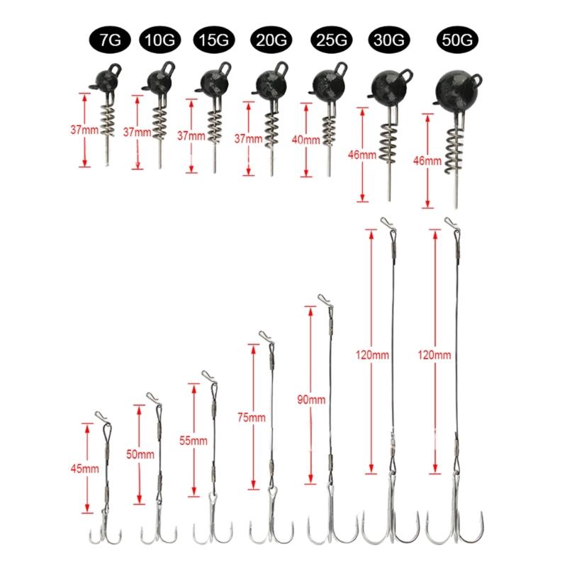 Fishing Small Round Bend Treble Hook Soft Lures Fishhook Soft Baits Treble Fish Hook Steel Wire Treble Fishing Hook