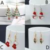 Christmas Style Creative Gift Snowman Enamel Snowflake Socks Pendant Necklace Girls New Year Jewelry Accessories Gift