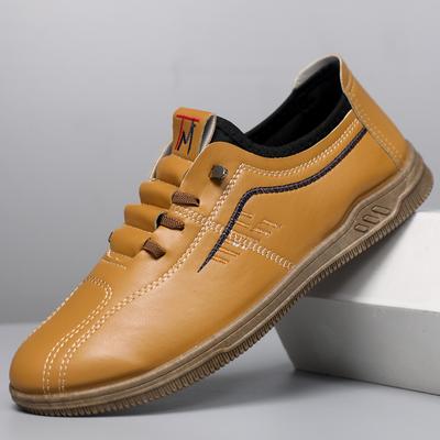 Lederschuhe Herren Freizeitschuhe Leichte Schuhe Weiche Sohle Lederschuhe Vielseitige Mode Board Schuhe