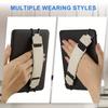 Elastic Tablet Hand Strap, Adjustable PU Leather Finger Grip for 6-8 Inch E-Readers Travel Commute and Home Use