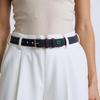 Adjustable Wide Waistband Flower Eyelet And Candy Color Studs Waist Belt with Pin Buckles Design For Women Girl Daily Use