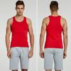 Men's Bright Red Cotton Wedding Vest - Cangnan Origin