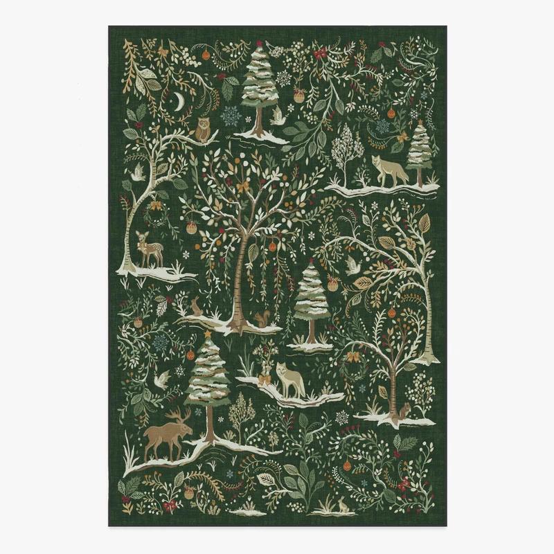 

Living Room Carpet French Vintage Floral Pattern Rug Bedroom Bedside Soft Area Rugs Machine Washable Non-slip Large Floor Mat 50x80cm