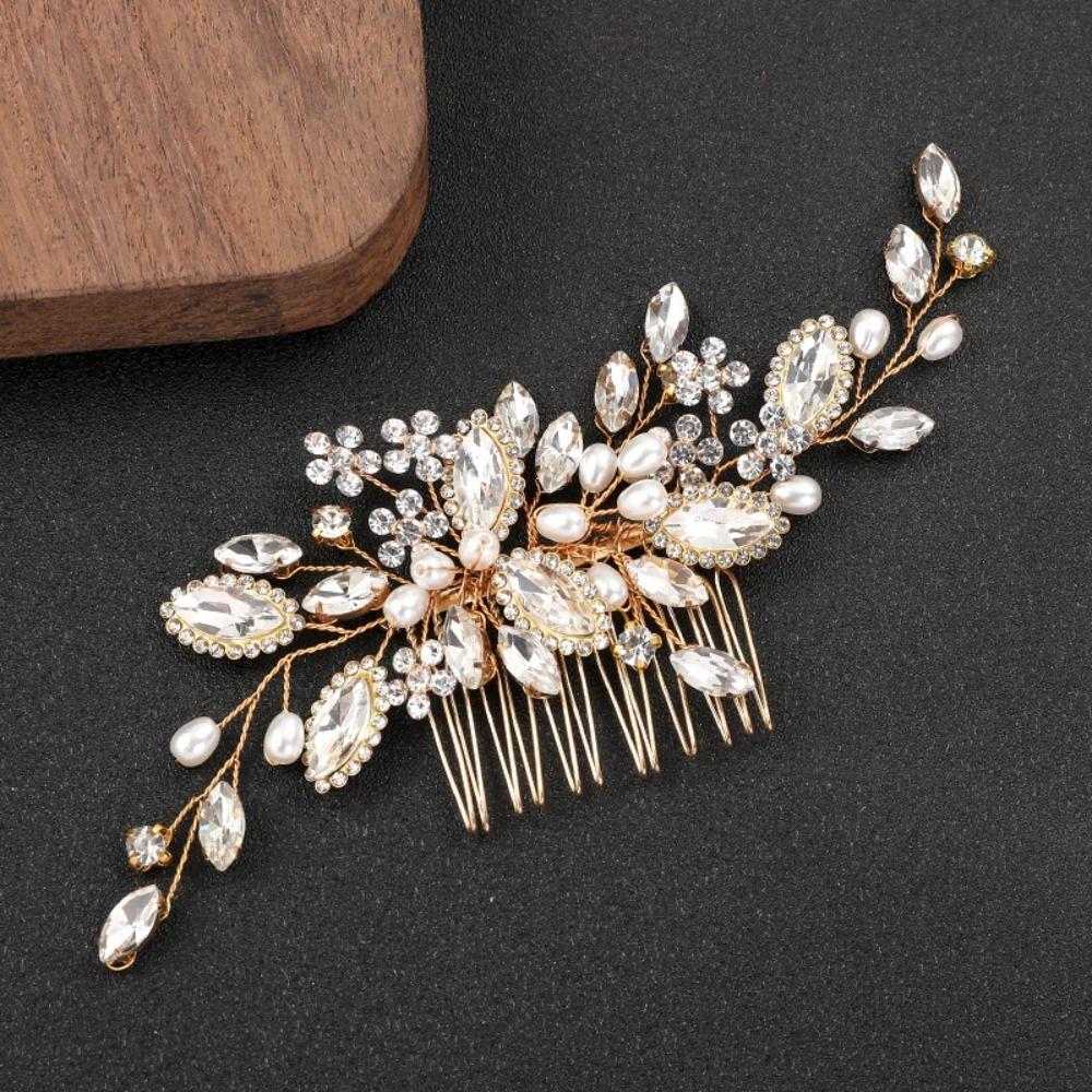 

Hair Jewelry Bride Headbands Rhinestone Headwear Handmade Wedding Hair Crown Wedding Accessories
