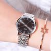Stainless Steel Women'S Watch Simple Temperament Rose Gold Casual Versatile Waterproof Quartz Watch
