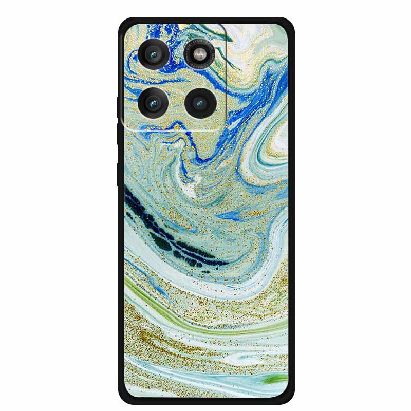 For Moto Edge 60 Pro Case XT2507-1 Coque Multi Colored Marble Pattern Soft Silicon Back Cover for Motorola Edge 60 Pro 5G Bumper