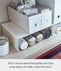 Yamazaki Jitsugyo 5566 Lower Storage Box Storage Set of Approximately Effectively Utilizes Dead Gap Storage Rack, 2, White, W31XD27XH10cm, Space,