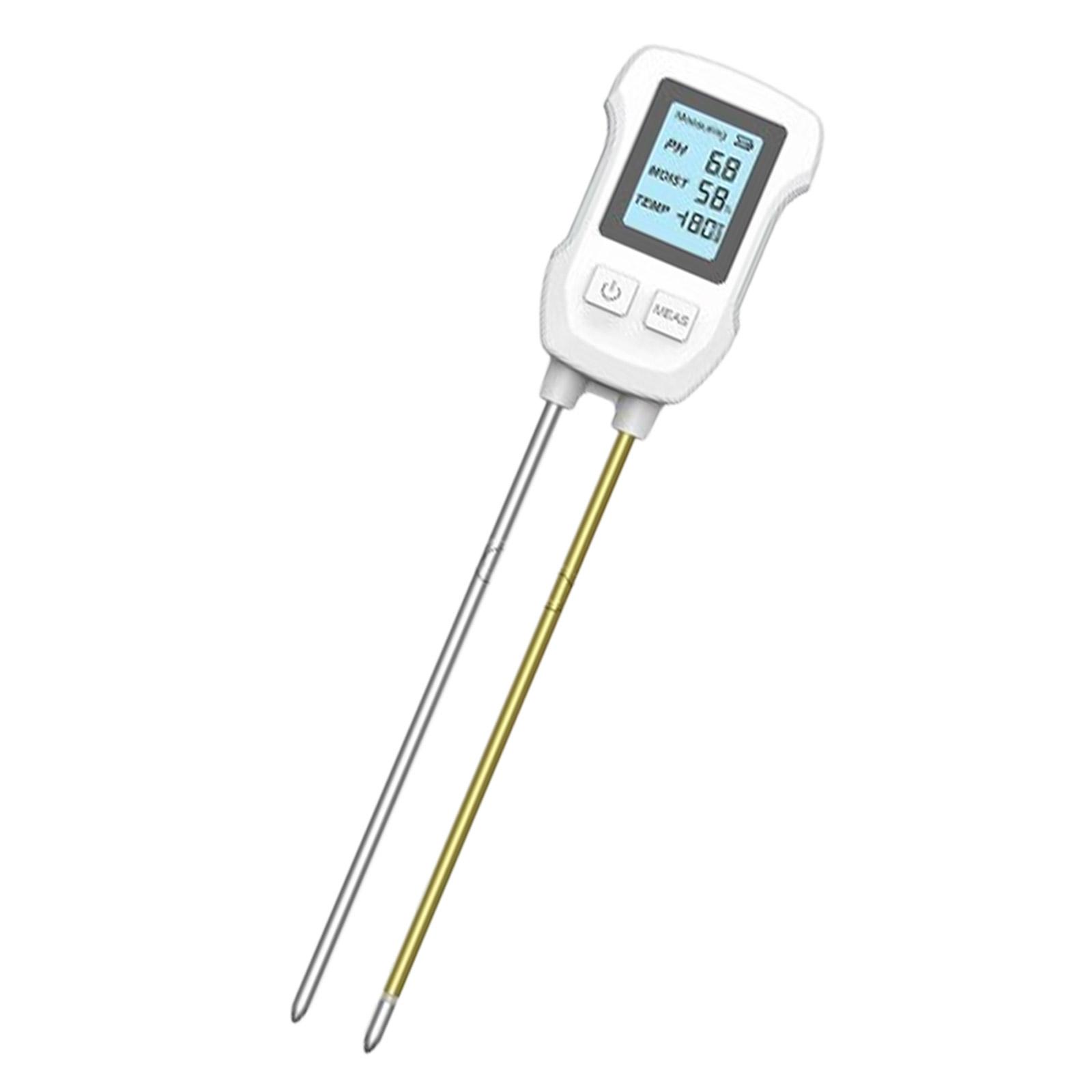 

3-в-1 Тестер почвы - Цифровой pH-метр и Детектор температуры/влажности для садоводства, фермерства, растений для внутреннего/наружного использования