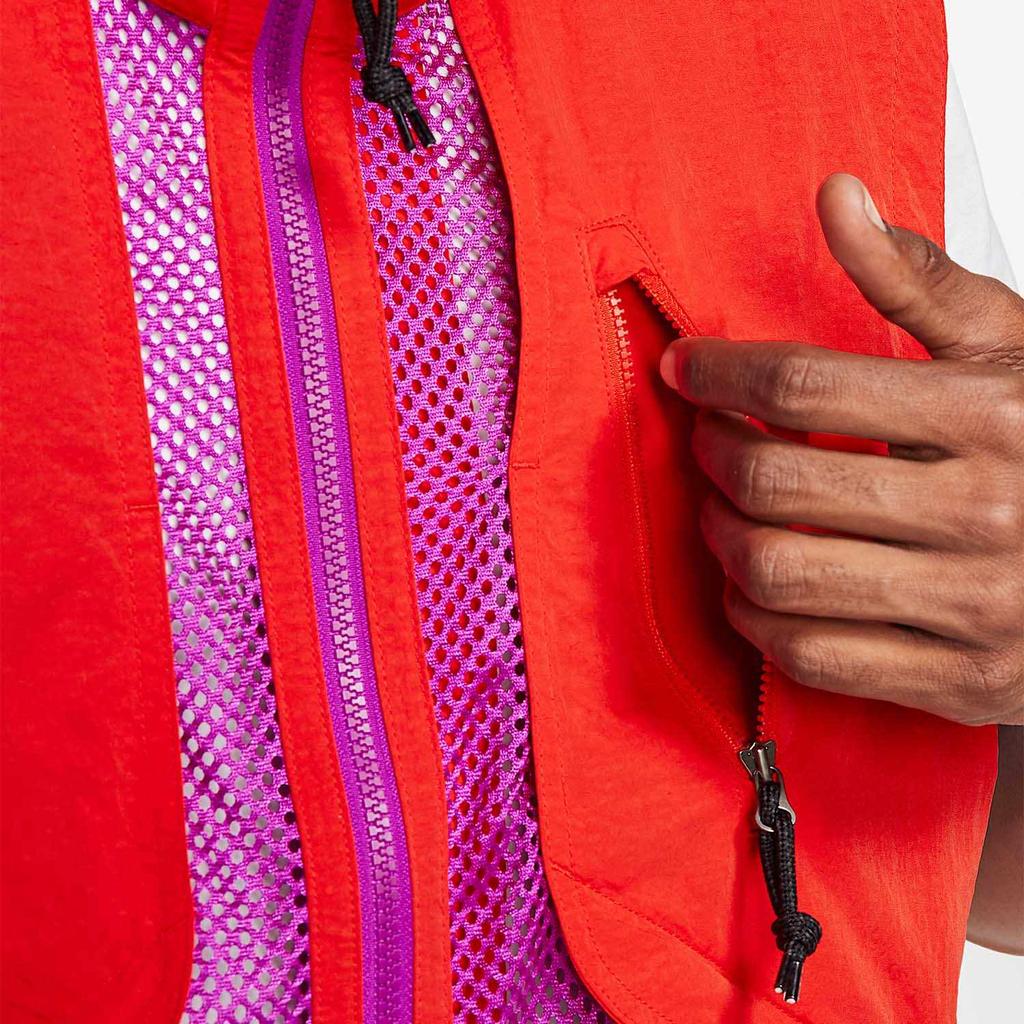 Nike Casual Sports Stand Collar Sleeveless Vest Unisex Vests Red BQ7290-634