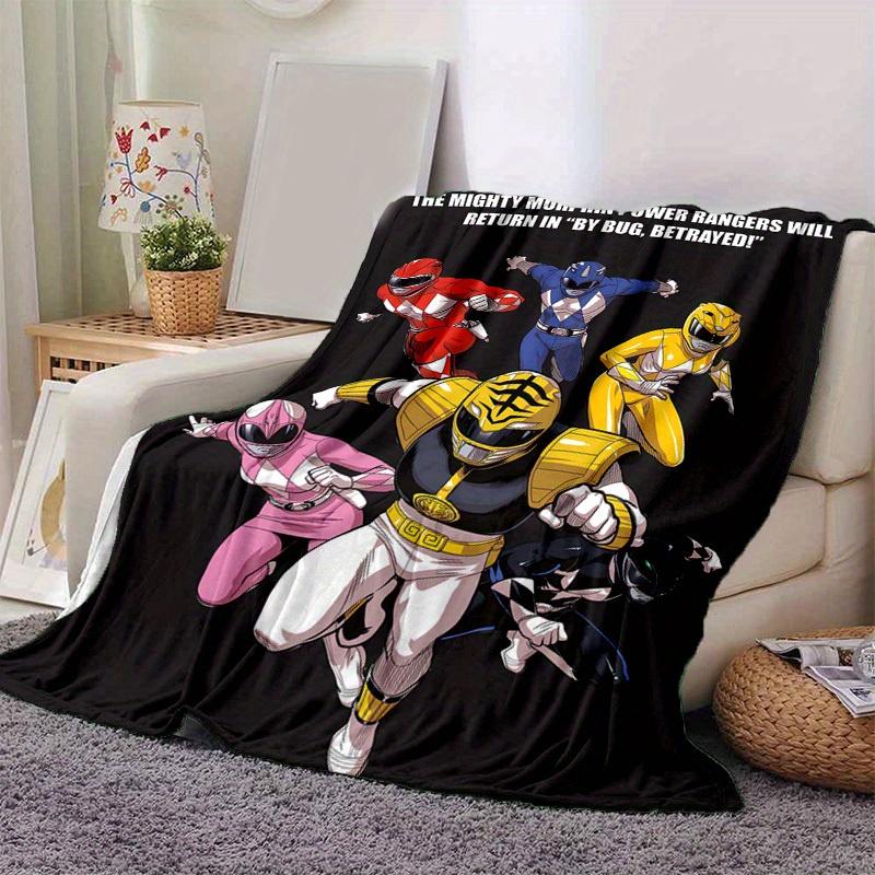 

1pc Power Rangers Cozy Home Blanket! Perfect for Home Decor, A Great Gift Idea, Flannel Throw Blanket Suitable for Bedrooms, Living Rooms, Travel, Cam 130x150cm
