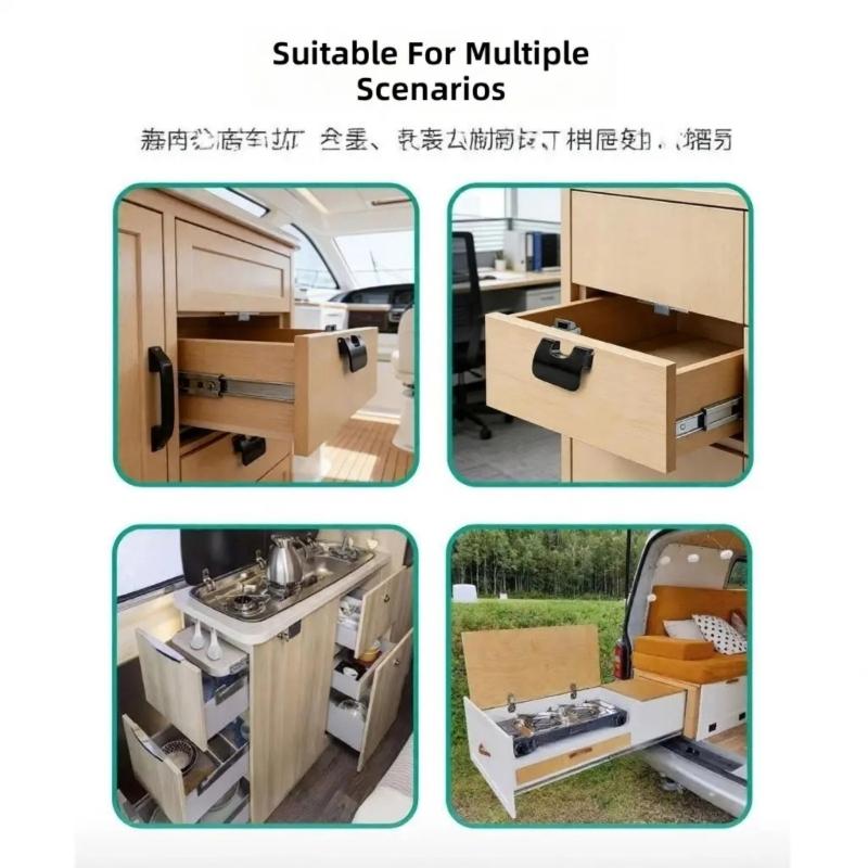 RVs Marine Boat Cabinet Drawer Lock Composite Toggle Latches For Campers Storage Compartments Quick Release Clamp Lock