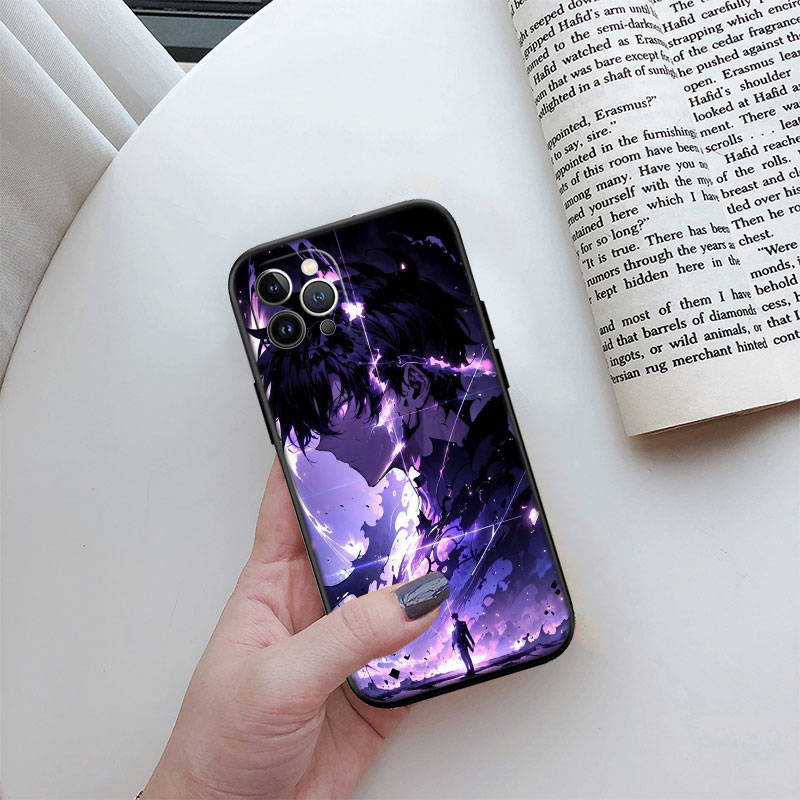 JO51 Solo Leveling Phone Case for iPhone 7 8 11 12 13 14 15 16 16E XS Pro Max XR X SE Samsung S20 S21 S22 S23 S24 FE Ultra Plus Lite S21S A55