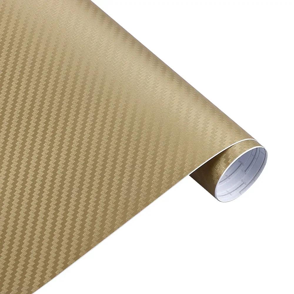 25cmx200cm 3D Carbon Fiber Vinyl Film Car Motorcycle Sticker Waterproof Decorative Adhesive Protector Film Car Accessories