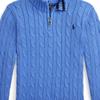 Polo Ralph Lauren Striped Mock Neck Pullover Logo Slim Fit Long Sleeve Sweater Kids sweater Blue CWPOSWEB6820493-400