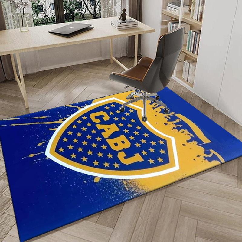 Boca Football Club Printed Area Rug for Office, Chair Rug, Decorative Carpet Floor Mat, Large Size Fan gifts Christmas gifts
