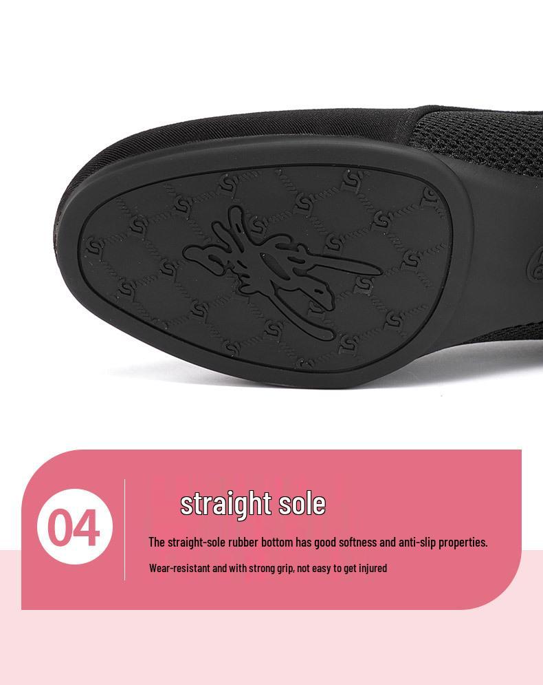 Pantofi de dans cu toc gros pentru femei: Toc mediu, Talpă moale pentru practici de dans de societate, latino și square dance