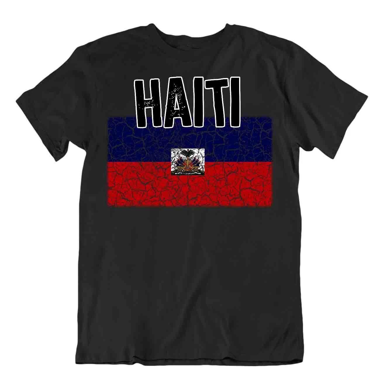 Flag T-Shirt Haiti Fashion Country Souvenir Gift Tee Pride logo 3XL