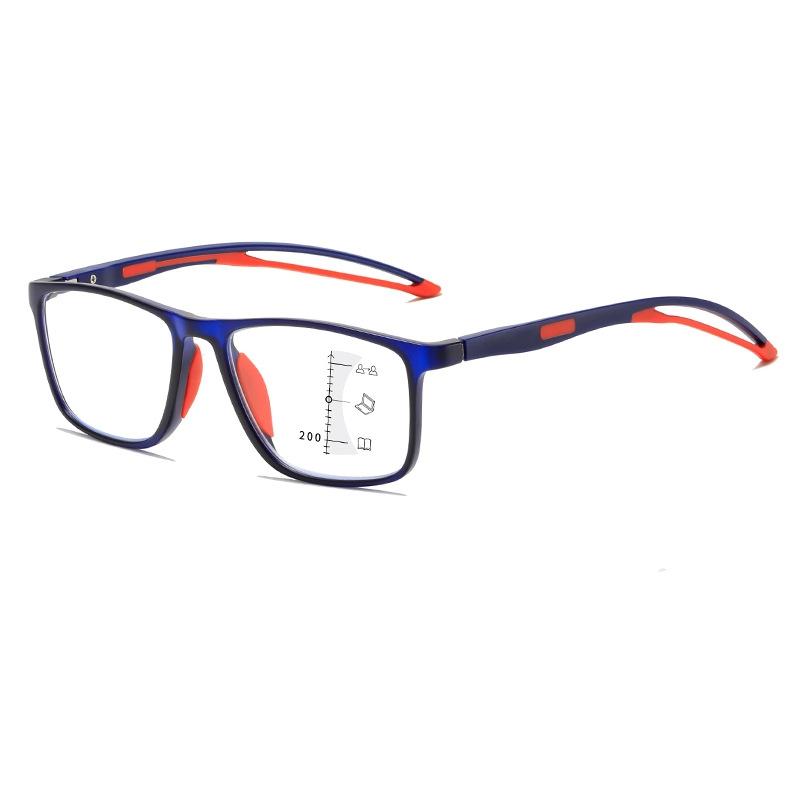 Nuevas gafas de lectura multifocales progresivas, modernas gafas antiluz azul para hombres y mujeres, gafas graduadas para presbicia, cerca y lejos
